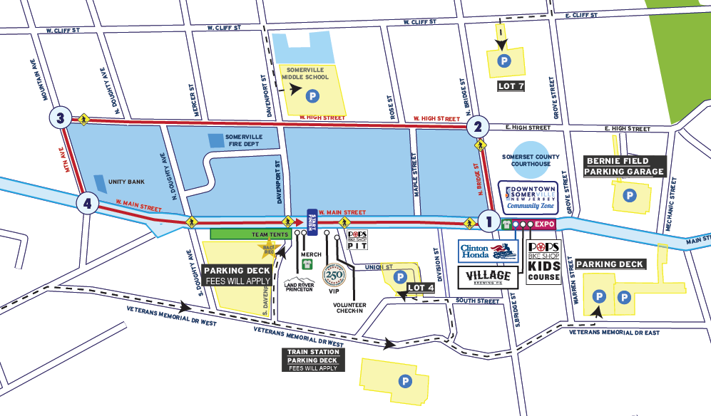 2026 Spectator Map with Parking